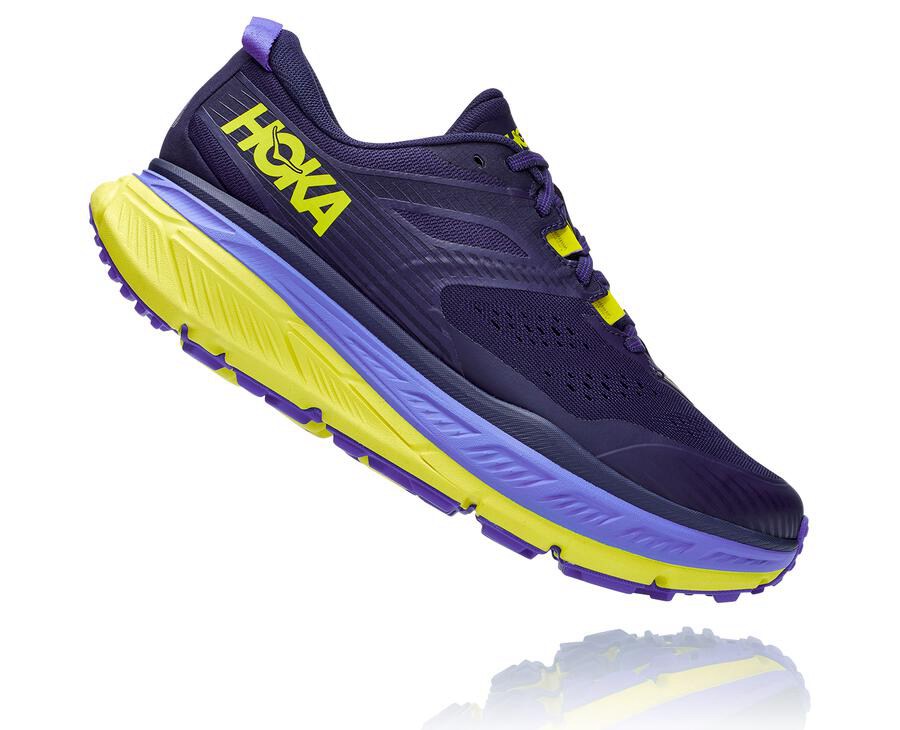 Hoka One One Trail Schoenen Heren - Stinson Atr 6 - Blauw/Groen - VI2345968